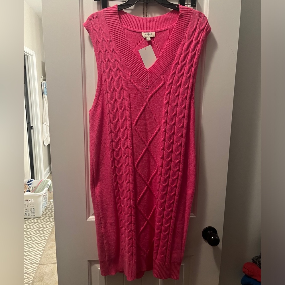 UMGEE CORDED SWEATER DRESS